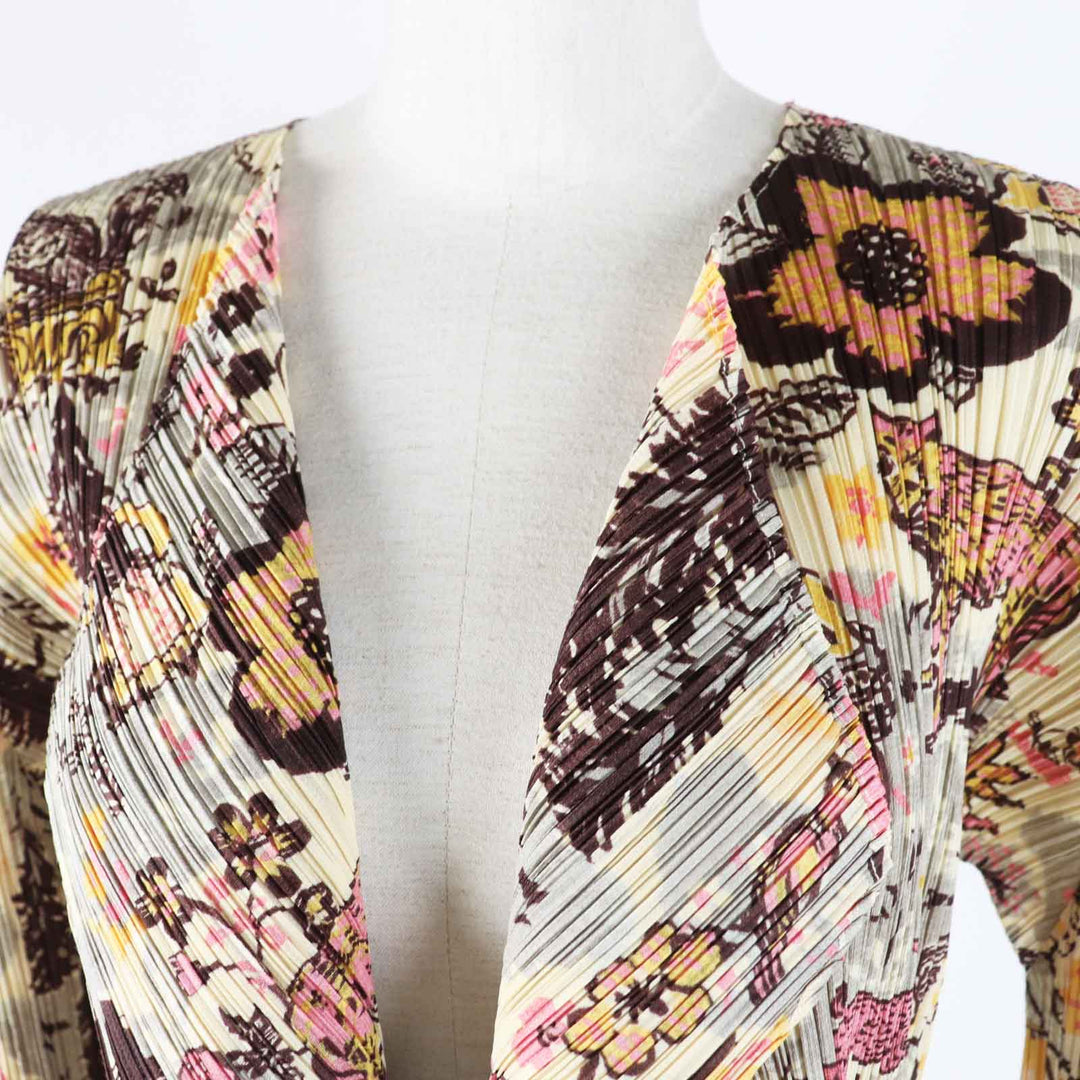 PLEATS PLEASE cardigan PP93-JO938 Main: 100% polyester Multi Women 3 Used Authentic