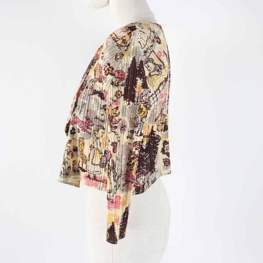 PLEATS PLEASE cardigan PP93-JO938 Main: 100% polyester Multi Women 3 Used Authentic