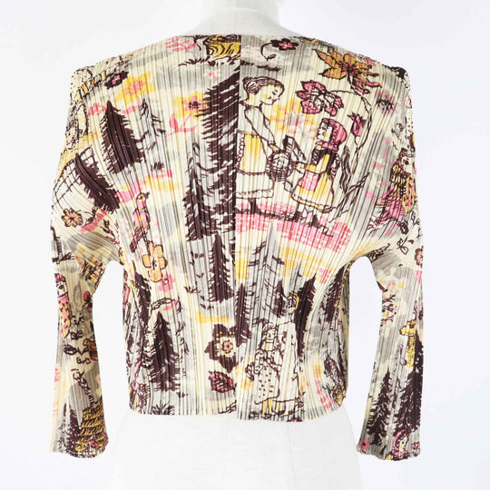 PLEATS PLEASE cardigan PP93-JO938 Main: 100% polyester Multi Women 3 Used Authentic