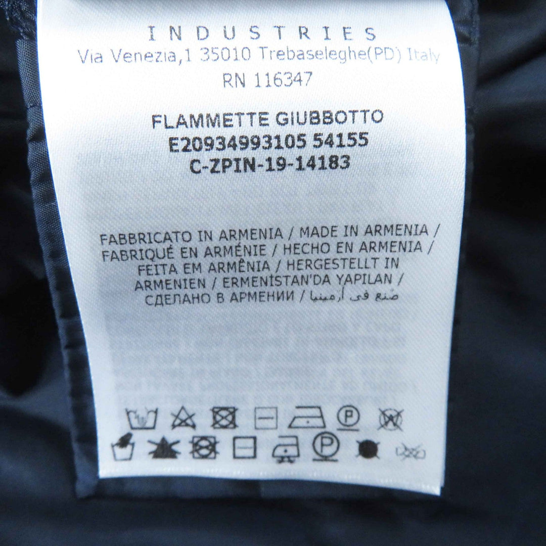 MONCLER down coat Outer: 100% nylon, Lining: 100% nylon, Sleeve lining: 100% nylon, Part: 100% nylon, Filling: 90% down Navy FLAMMETTE Women Zero size Used Authentic