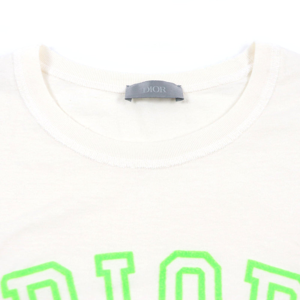 Dior HOMME Short sleeve T-shirt 483J635A0817 Main: 100% cotton, Main: 100% nylon cream Bobby mens M Used Authentic