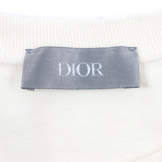 Dior HOMME Short sleeve T-shirt 483J635A0817 Main: 100% cotton, Main: 100% nylon cream Bobby mens M Used Authentic