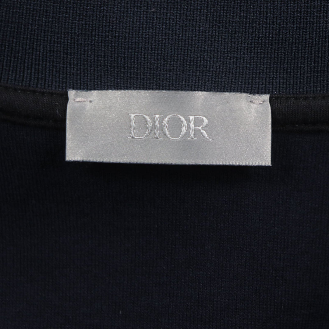 Dior HOMME Track jacket 013J201A0571 Outer: 67% nylon, Outer: 33% cotton, Part: 100% cotton, Part: 50% nylon, Part: 50% polyvinyl chloride Navy mens S Used Authentic