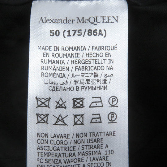 Alexander McQueen cargo pants 664272 cotton black mens 50 Used Authentic