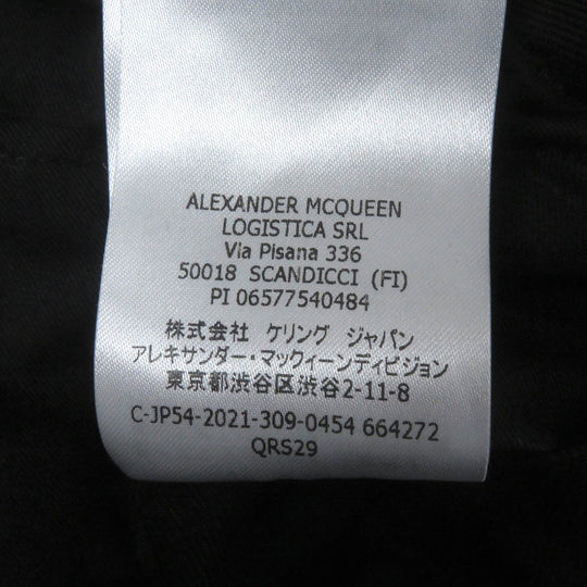Alexander McQueen cargo pants 664272 cotton black mens 50 Used Authentic