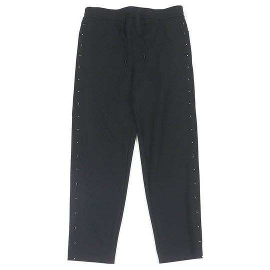 MONCLER Pants Main: 100% polyester black SWEAT BOTTOM mens M Used Authentic