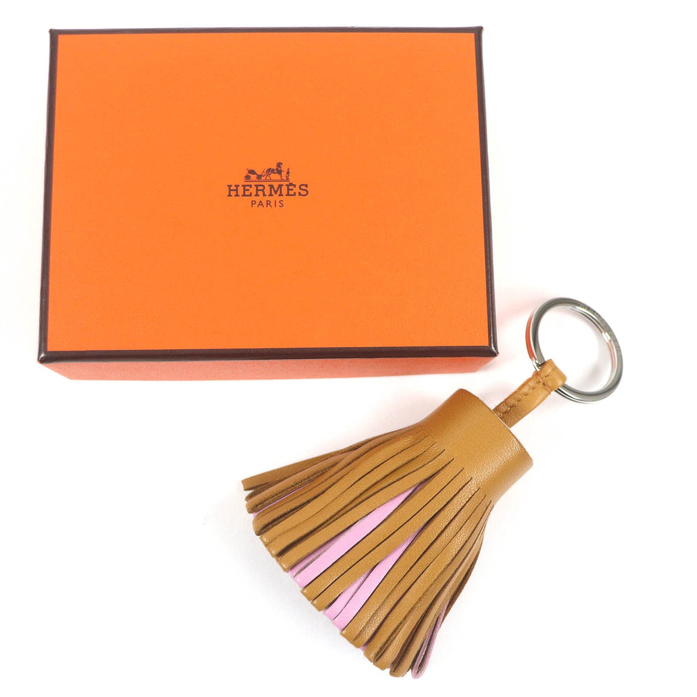 HERMES Bag charm Anyo Miro Sesame/Mauve Sylvestre/Violet Carmen Women Used Authentic