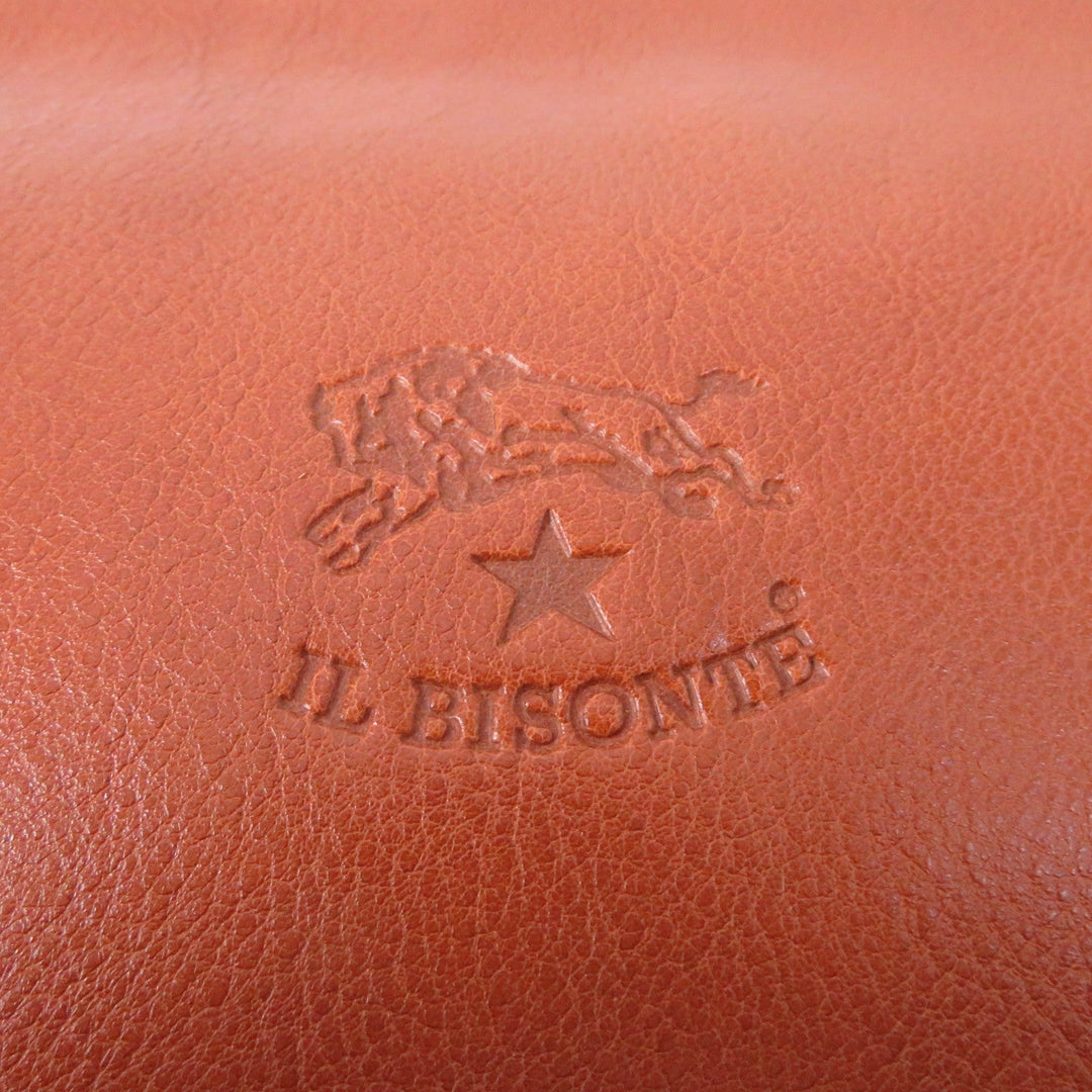 IL BISONTE Shoulder Bag Main: Leather Brown Women Used Authentic