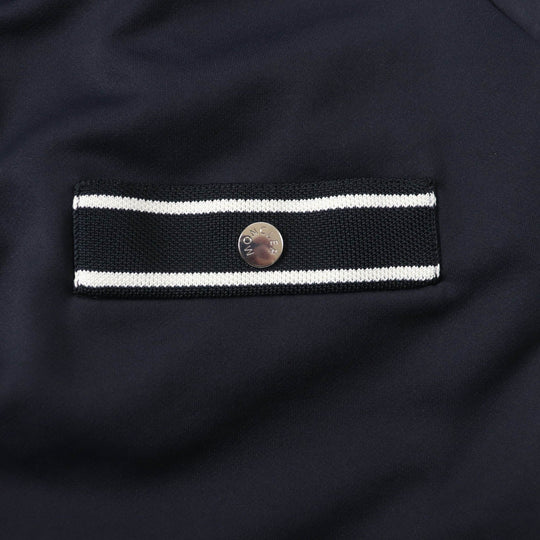 MONCLER one piece Main: 97% nylon, Main: 3% polyurethane, Part: 100% polyester Navy VESTITO Women L Used Authentic