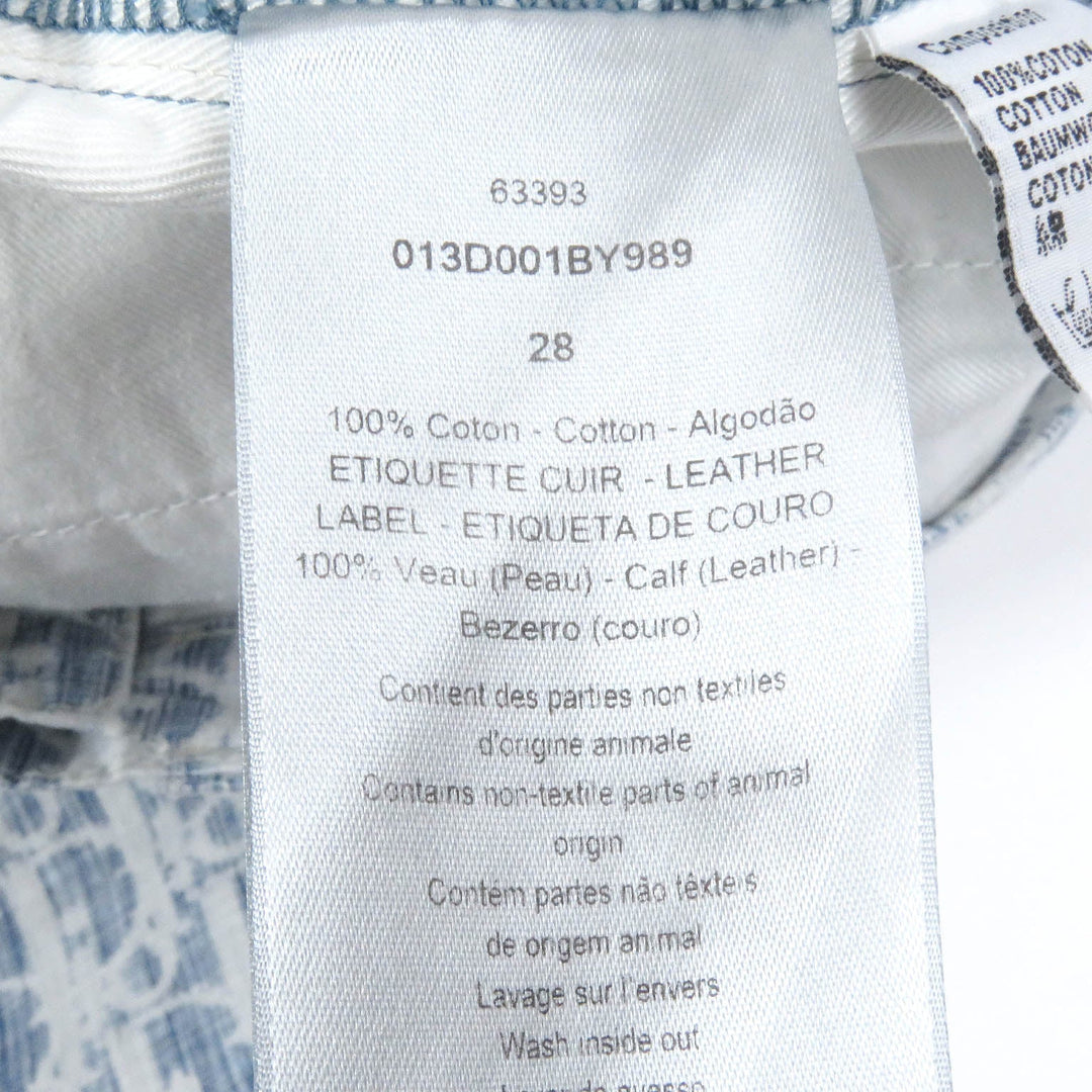 Dior HOMME Denim pants 013D001BY989 Main: 100% cotton Indigo blue mens 28 Used Authentic