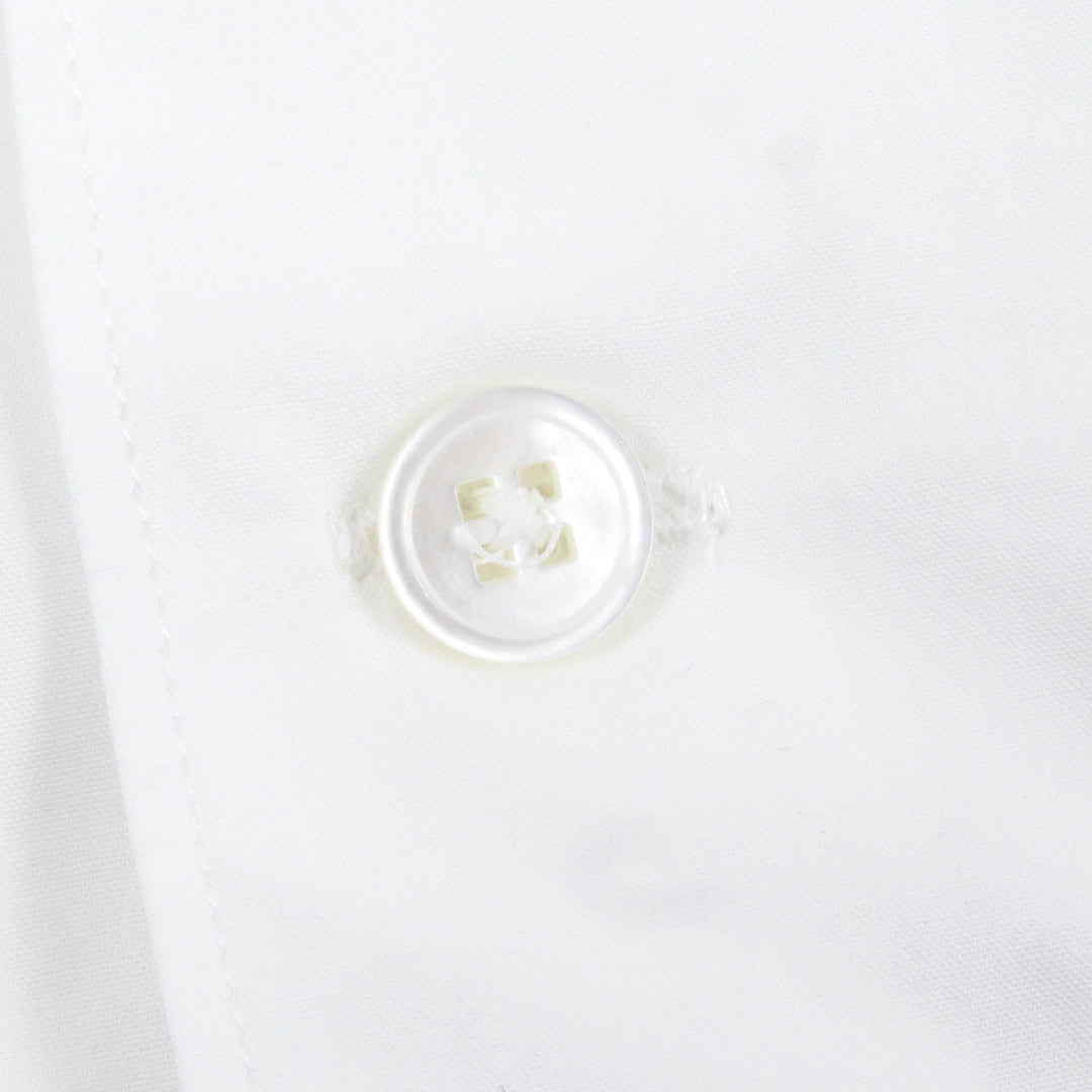 LOUIS VUITTON Long sleeve shirt Main: 100% cotton white mens S Used Authentic