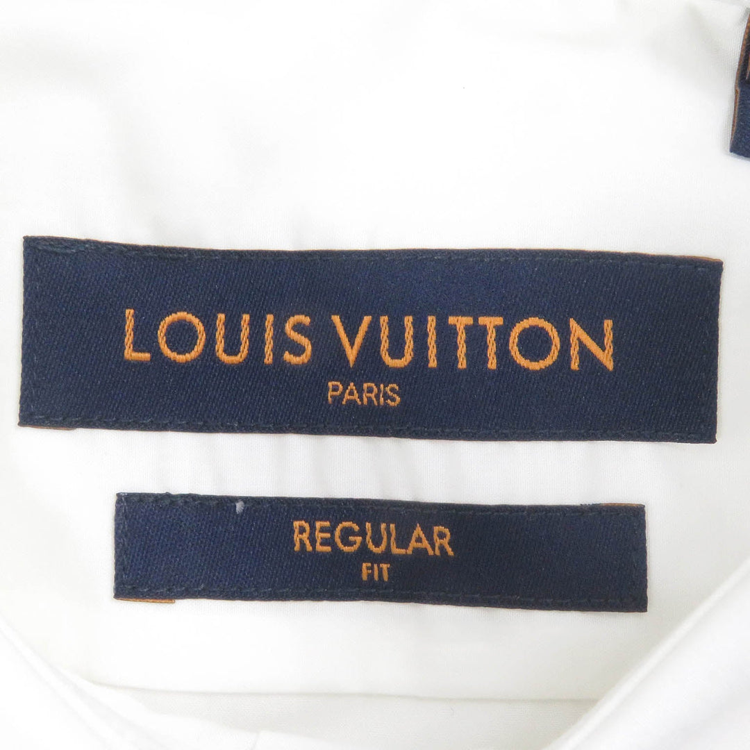 LOUIS VUITTON Long sleeve shirt Main: 100% cotton white mens S Used Authentic
