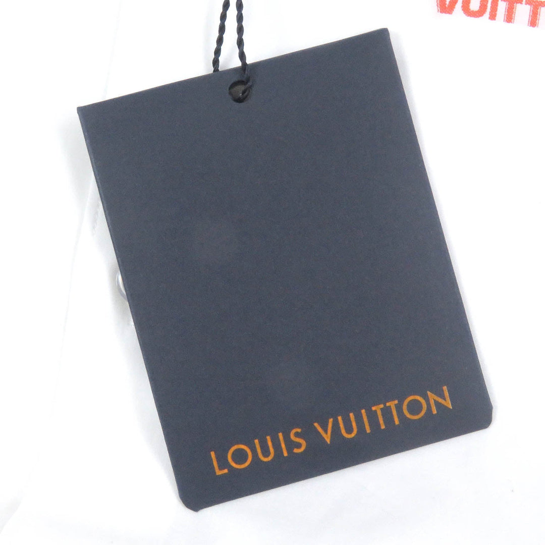 LOUIS VUITTON Long sleeve shirt Main: 100% cotton white mens S Used Authentic