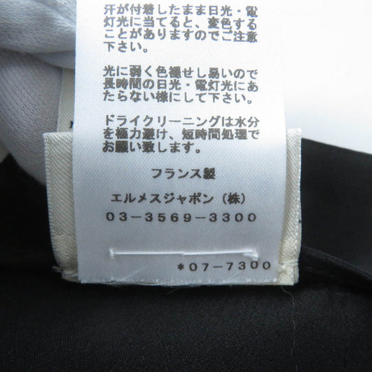 HERMES skirt Main: 100% silk black Women 36 Used Authentic