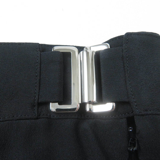 HERMES skirt Main: 100% silk black Women 36 Used Authentic