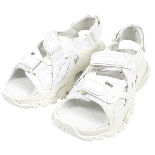 BALENCIAGA Sandals 617543 mesh white TRACK SANDAL Women 39 Used Authentic