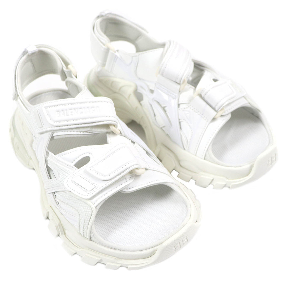 BALENCIAGA Sandals 617543 mesh white TRACK SANDAL Women 39 Used Authentic