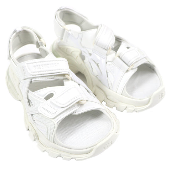 BALENCIAGA Sandals 617543 mesh white TRACK SANDAL Women 39 Used Authentic