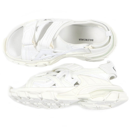 BALENCIAGA Sandals 617543 mesh white TRACK SANDAL Women 39 Used Authentic