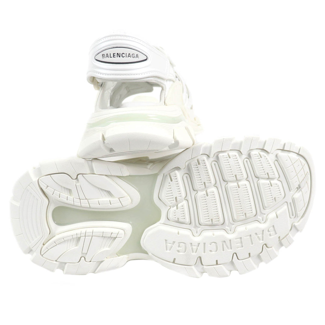 BALENCIAGA Sandals 617543 mesh white TRACK SANDAL Women 39 Used Authentic