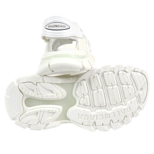BALENCIAGA Sandals 617543 mesh white TRACK SANDAL Women 39 Used Authentic
