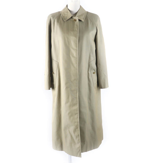 BURBERRY Stainless collar coat FD080-030-41 Outer: 100% cotton, Lining: cotton, Part: cotton, Lining: 100% wool, Lining: polyester khaki Women 11 Used Authentic