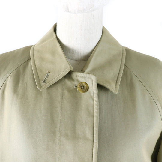 BURBERRY Stainless collar coat FD080-030-41 Outer: 100% cotton, Lining: cotton, Part: cotton, Lining: 100% wool, Lining: polyester khaki Women 11 Used Authentic