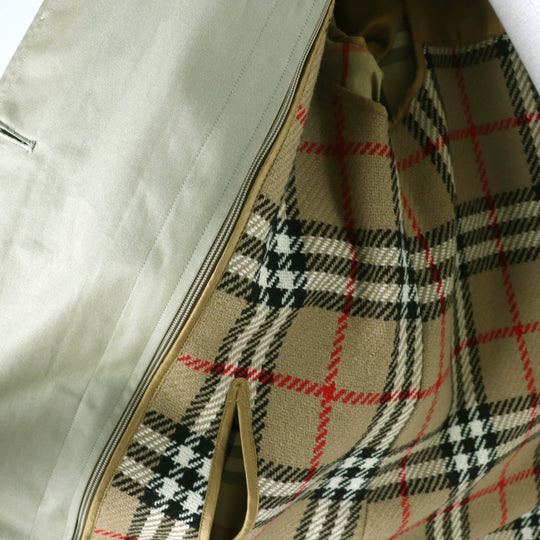 BURBERRY Stainless collar coat FD080-030-41 Outer: 100% cotton, Lining: cotton, Part: cotton, Lining: 100% wool, Lining: polyester khaki Women 11 Used Authentic