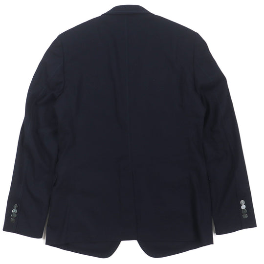 DOLCE&GABBANA tailored jacket G2LL9T Outer: 65% wool, Outer: 23% cotton, Outer: 9% nylon, Outer: 3% elastane (polyurethane), Lining: 100% silk Dark navy mens 52 Used Authentic