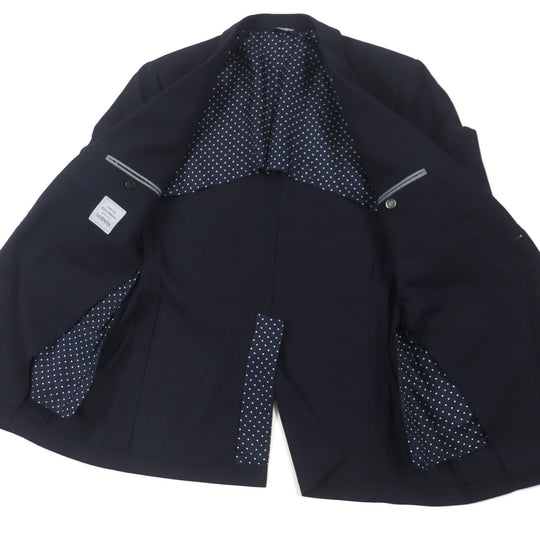 DOLCE&GABBANA tailored jacket G2LL9T Outer: 65% wool, Outer: 23% cotton, Outer: 9% nylon, Outer: 3% elastane (polyurethane), Lining: 100% silk Dark navy mens 52 Used Authentic