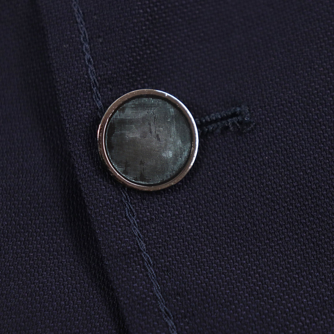 DOLCE&GABBANA tailored jacket G2LL9T Outer: 65% wool, Outer: 23% cotton, Outer: 9% nylon, Outer: 3% elastane (polyurethane), Lining: 100% silk Dark navy mens 52 Used Authentic