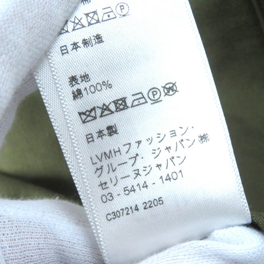 CELINE Short sleeve shirt 2C580106K Outer material: 100% cotton khaki Women 38 Used Authentic