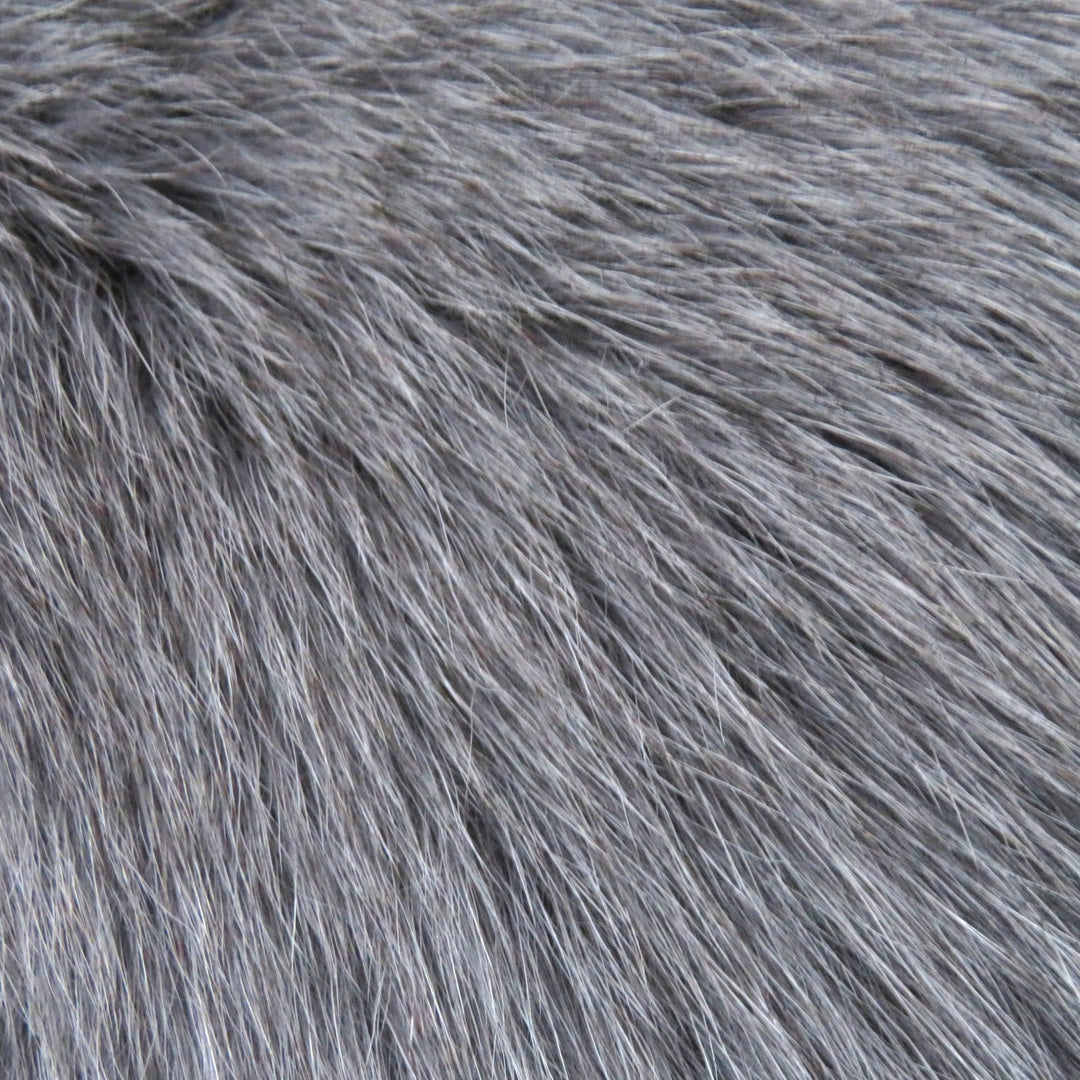 GRACE CONTINENTAL genuine fur coat Outer: Rabbit, Part: Fox, Lining: 100% Polyester gray Women 38 Used Authentic