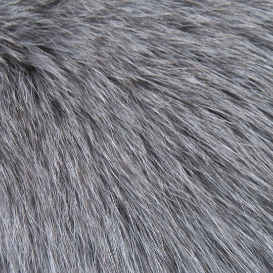 GRACE CONTINENTAL genuine fur coat Outer: Rabbit, Part: Fox, Lining: 100% Polyester gray Women 38 Used Authentic