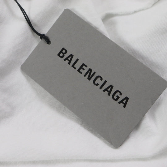 BALENCIAGA Hoodie 681029 Outer: 100% cotton, Outer: 100% cotton, Part: 97% cotton, Part: 3% polyurethane white mens XS Used Authentic