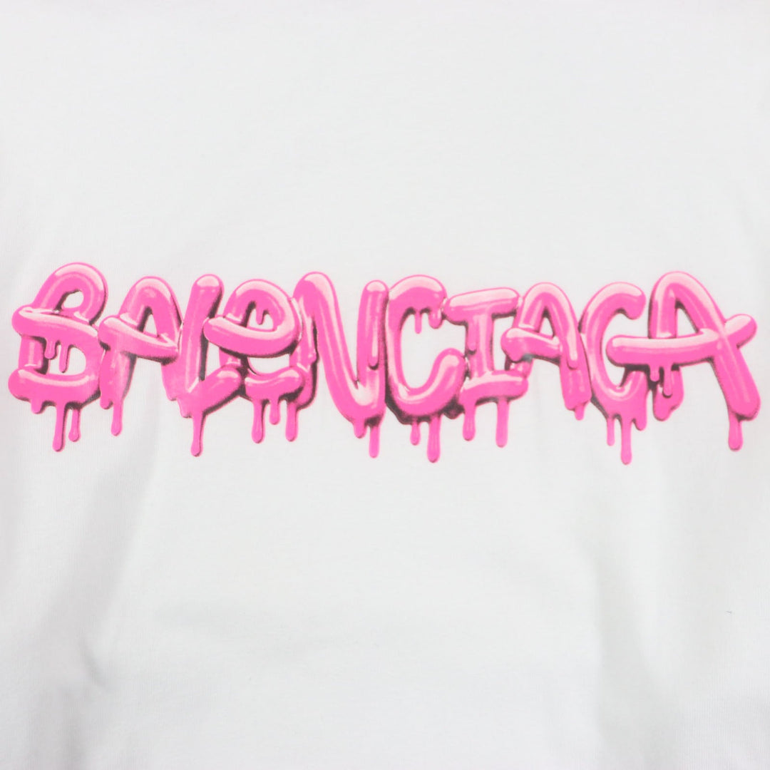 BALENCIAGA Hoodie 681029 Outer: 100% cotton, Outer: 100% cotton, Part: 97% cotton, Part: 3% polyurethane white mens XS Used Authentic