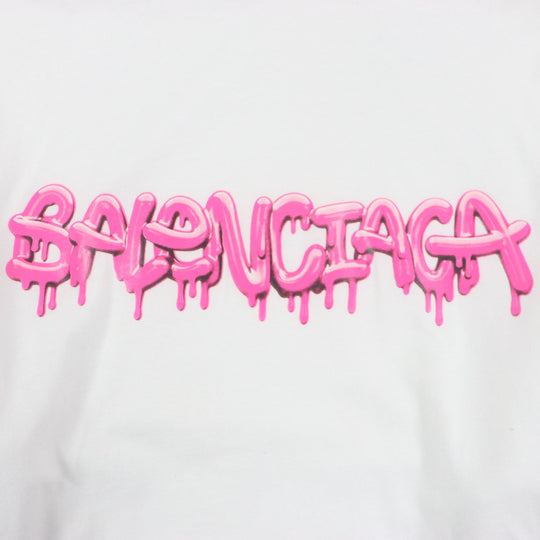 BALENCIAGA Hoodie 681029 Outer: 100% cotton, Outer: 100% cotton, Part: 97% cotton, Part: 3% polyurethane white mens XS Used Authentic