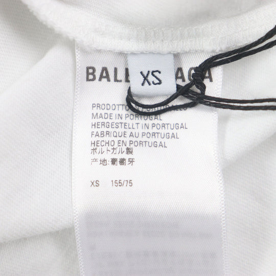 BALENCIAGA Hoodie 681029 Outer: 100% cotton, Outer: 100% cotton, Part: 97% cotton, Part: 3% polyurethane white mens XS Used Authentic