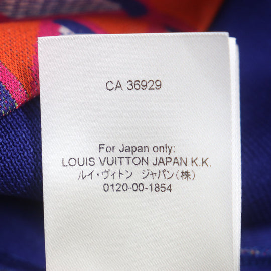 LOUIS VUITTON knit Main: 100% cotton Multi Diamond Damier mens L Used Authentic