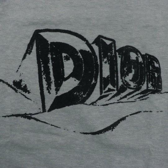Dior HOMME Short sleeve T-shirt 393J696A0849 Main: 100% cotton gray Slub cotton jersey mens S Used Authentic