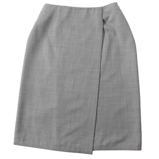 HERMES skirt Outer material: 90% wool, Outer material: 10% silk Black beige Margiela period Women 34 Used Authentic