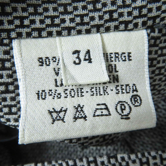 HERMES skirt Outer material: 90% wool, Outer material: 10% silk Black beige Margiela period Women 34 Used Authentic