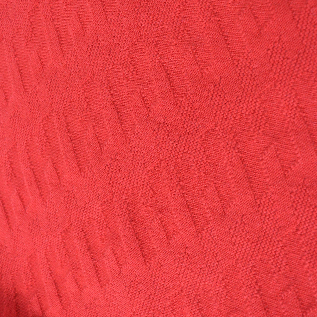 HERMES knit 2E2624DE Main: 100% wool Red Women 34 Used Authentic