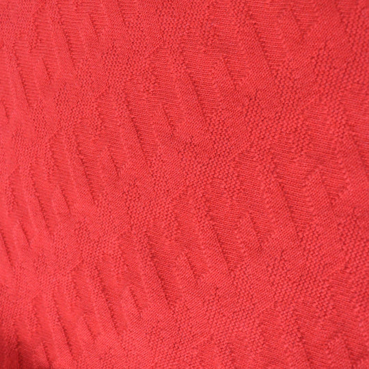 HERMES knit 2E2624DE Main: 100% wool Red Women 34 Used Authentic