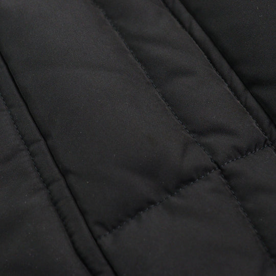 MOORER Down jacket Outer: 100% polyester, Lining: 50% polyester, Lining: 50% nylon, Sleeve lining: 100% nylon, Filling: down black VALENTE-KM mens 44 Used Authentic