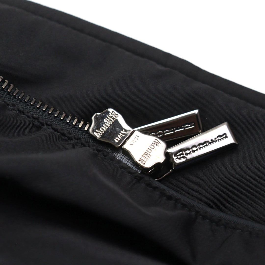 MOORER Down jacket Outer: 100% polyester, Lining: 50% polyester, Lining: 50% nylon, Sleeve lining: 100% nylon, Filling: down black VALENTE-KM mens 44 Used Authentic