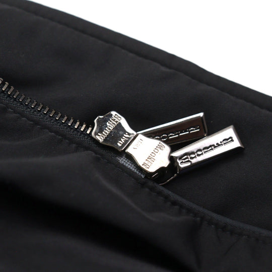 MOORER Down jacket Outer: 100% polyester, Lining: 50% polyester, Lining: 50% nylon, Sleeve lining: 100% nylon, Filling: down black VALENTE-KM mens 44 Used Authentic