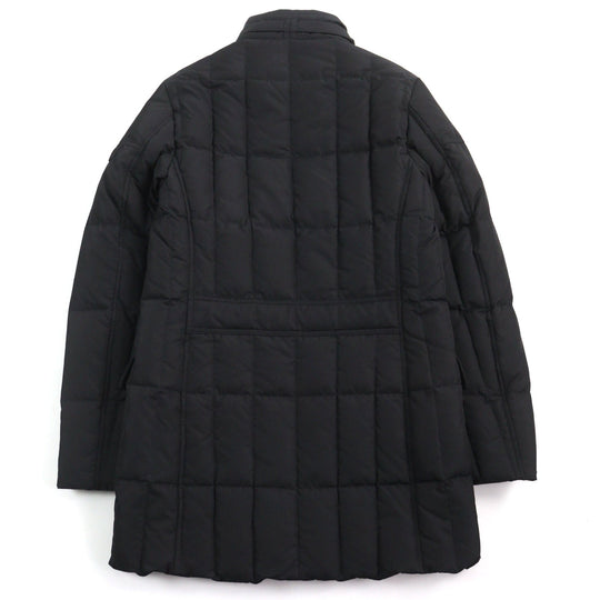 MOORER Down jacket Outer: 100% polyester, Lining: 50% polyester, Lining: 50% nylon, Sleeve lining: 100% nylon, Filling: down black VALENTE-KM mens 42 Used Authentic