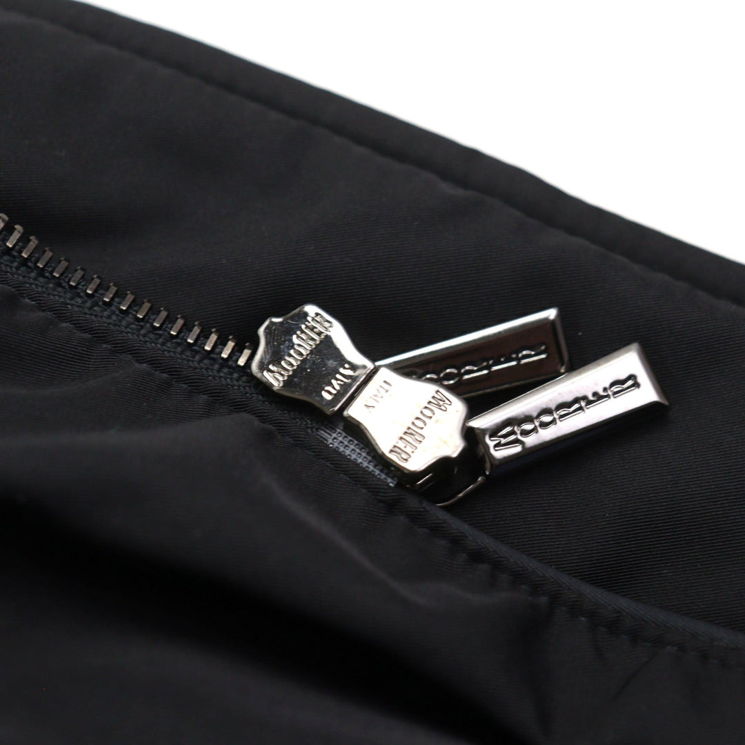 MOORER Down jacket Outer: 100% polyester, Lining: 50% polyester, Lining: 50% nylon, Sleeve lining: 100% nylon, Filling: down black VALENTE-KM mens 42 Used Authentic