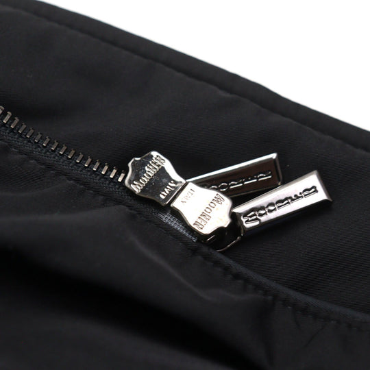 MOORER Down jacket Outer: 100% polyester, Lining: 50% polyester, Lining: 50% nylon, Sleeve lining: 100% nylon, Filling: down black VALENTE-KM mens 42 Used Authentic